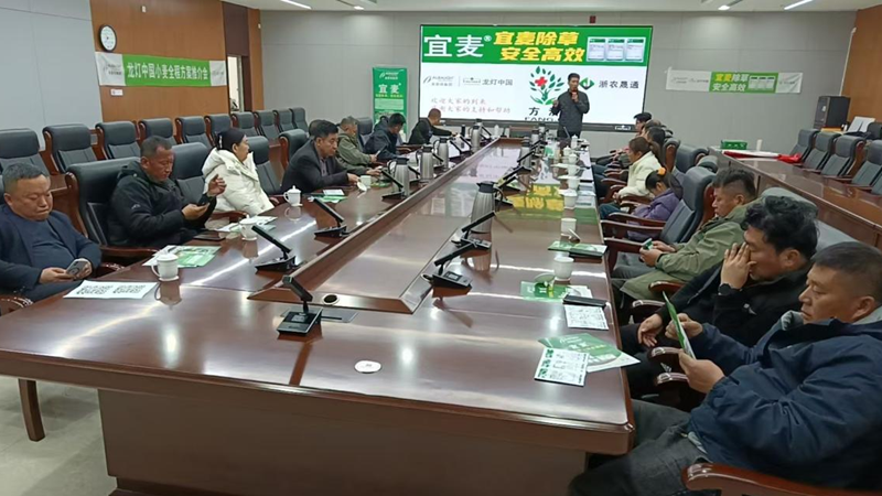 山東浙農晟通聯(lián)合江蘇龍燈舉辦&ldquo;宜麥&rdquo;市場啟動會